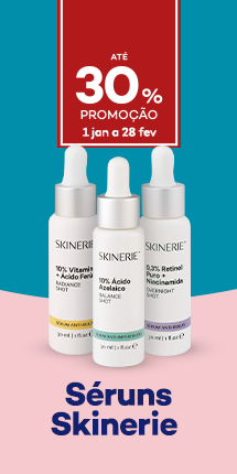 S&eacute;runs Skinerie com 30% de desconto direto - de 1 janeiro a 29 fevereiro